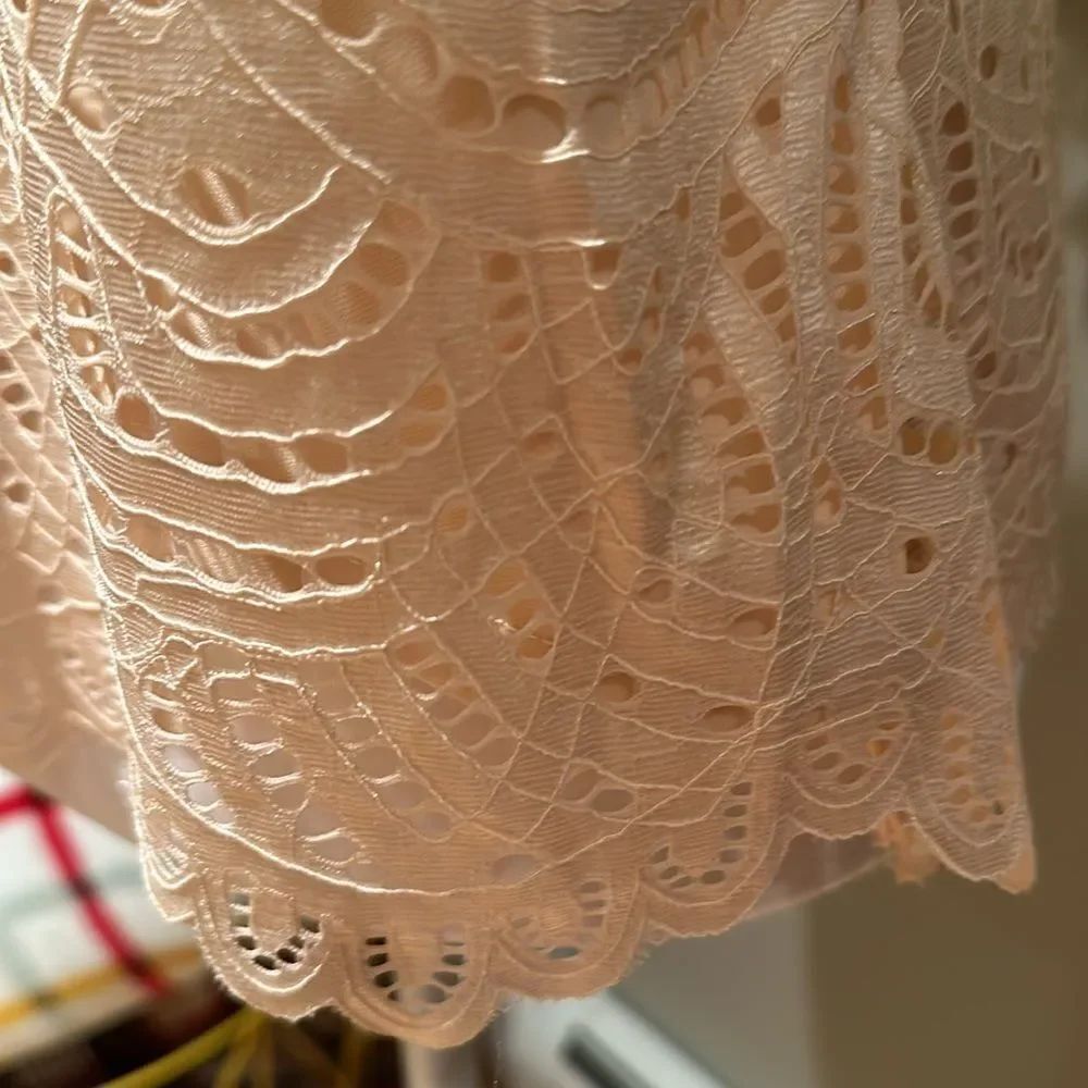 Aqua lace  top - Picture 3 of 4